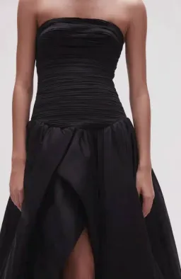 Aje Violette Bubble Hem Maxi Dress Black Size 16 for rent on The Volte - image 6