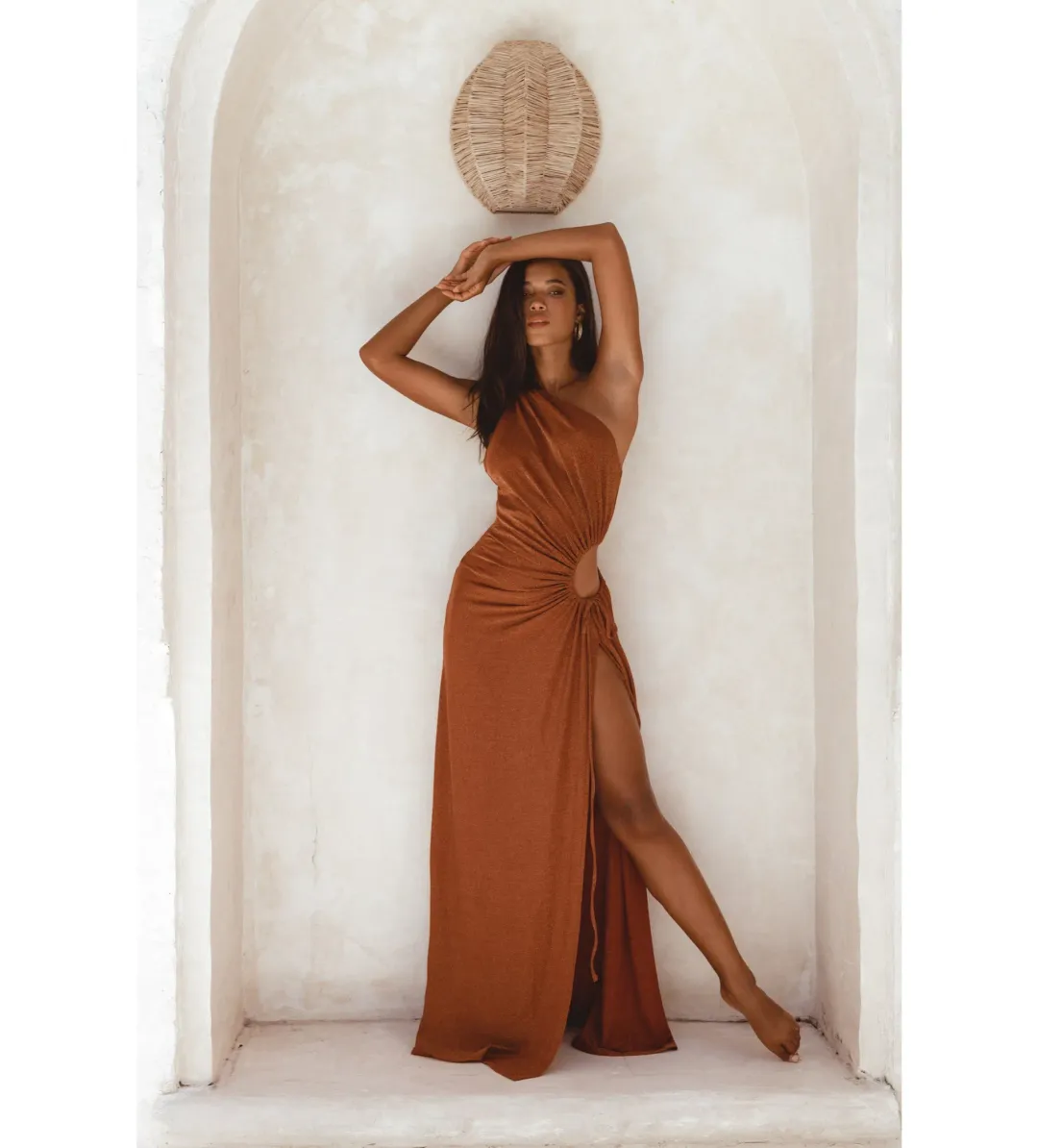 Sonya Moda Shimmer in Bronze  Size 16  for rent on The Volte - main image