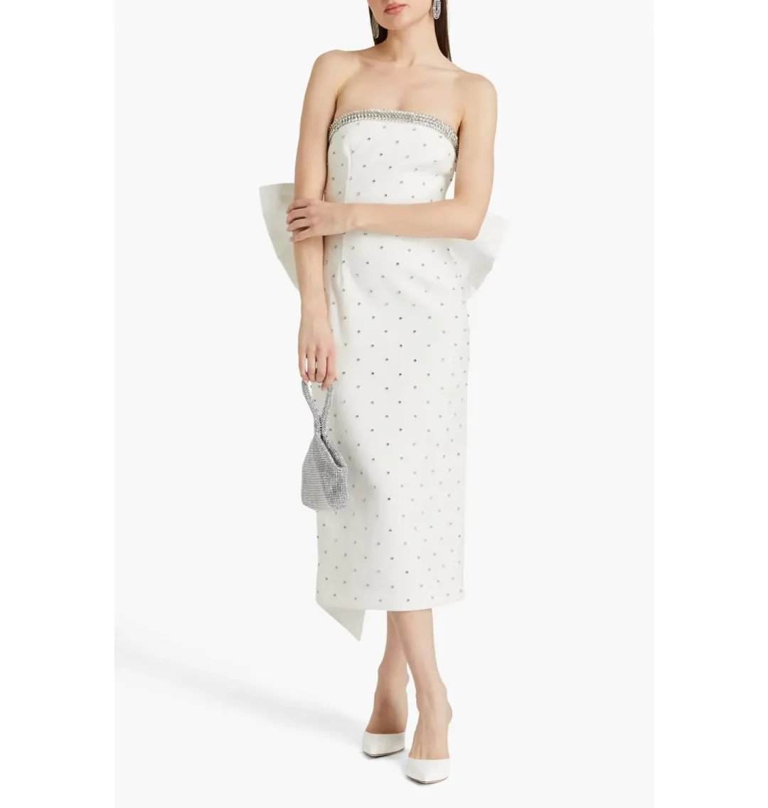 Rebecca Vallance Alpine Midi Dress White Size AU 8 for rent on The Volte - main image