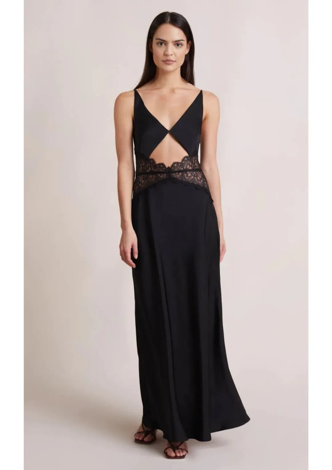 Bec & Bridge Camille Maxi Dress Black Size 8 for rent on The Volte - main image