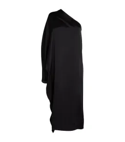 Anine Bing Black Silk Rowan Midi Dress Black Size 10  for rent on The Volte - image 3