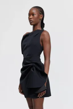 Acler Eddington Mini Dress Black Size 8 for rent on The Volte - image 3