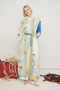 Alemais Elixir Shirtdress Print Size 8 for rent on The Volte - image 1