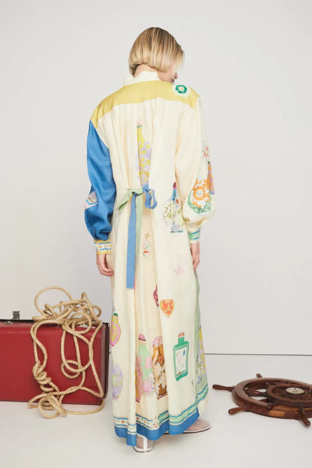 Alemais Elixir Shirtdress Print Size 8 for rent on The Volte - main image