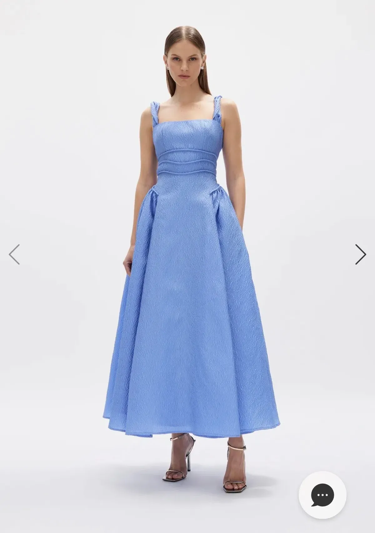 Rachel Gilbert Sophy Strap Dress Blue Size 12 for rent on The Volte - main image