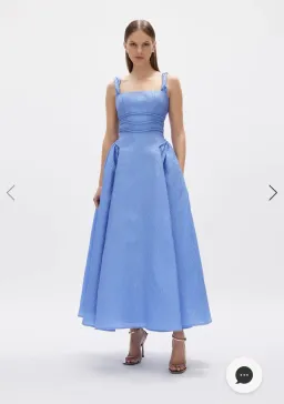 Rachel Gilbert Sophy Strap Dress Blue Size 12 for rent on The Volte - image 1