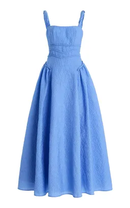 Rachel Gilbert Sophy Strap Midi Dress Blue Size 12 for rent on The Volte - image 3