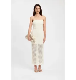Kookai Savannah Strapless Dress Vanilla Size AU 6 for rent on The Volte - image 1