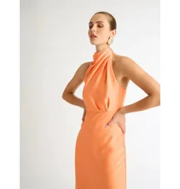 Sheike Jasmine Midi Dress Coral Size AU 6 for rent on The Volte - image 3
