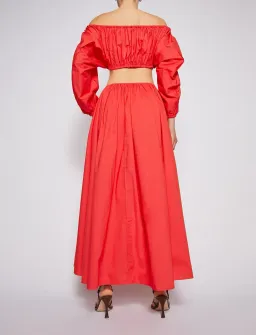 Scanlan Theodore Parachute Cotton Gather Dress Poppy Size 10 for rent on The Volte - image 2