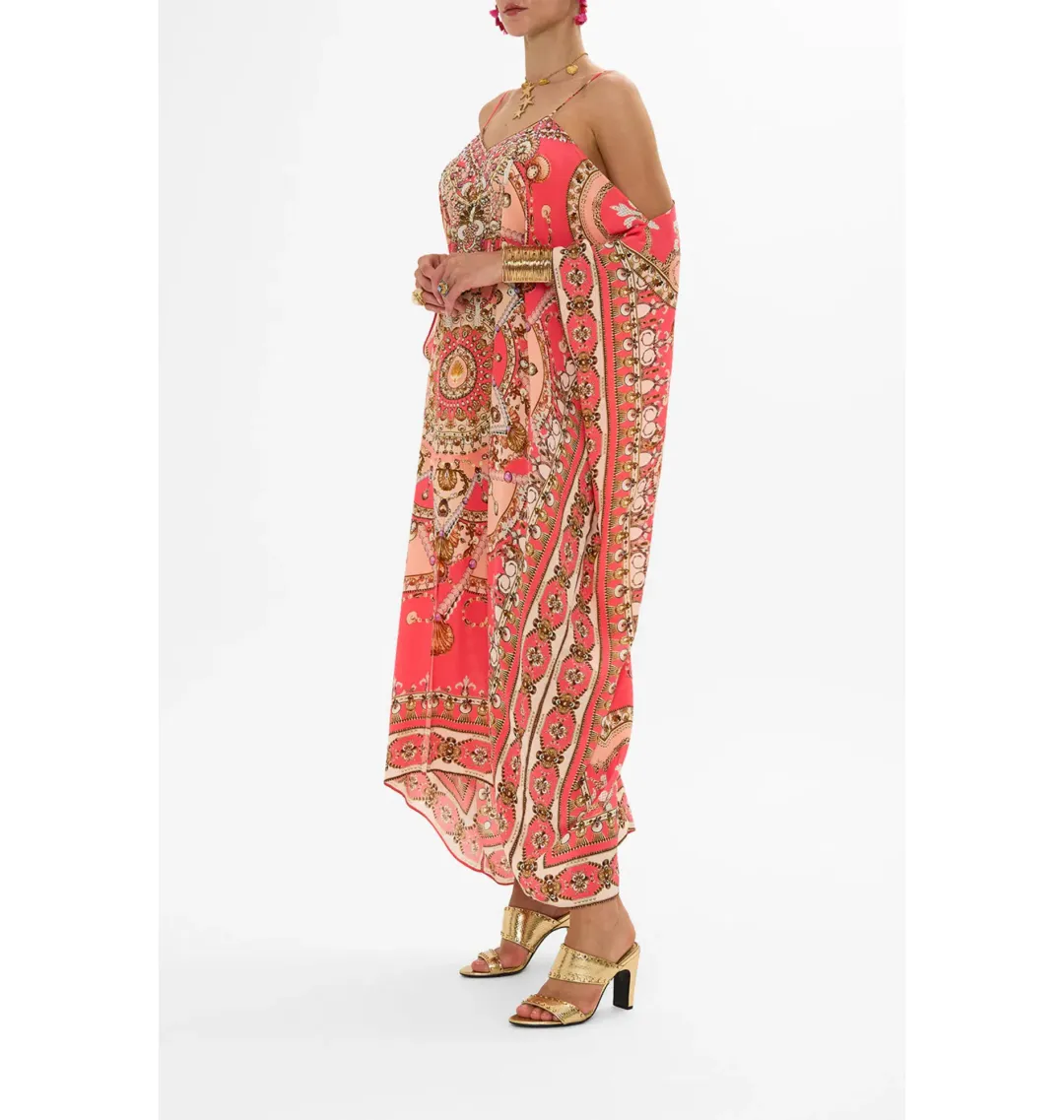 Camilla The Shell Games Shoestring Strap Kaftan Print One Size for rent on The Volte - main image