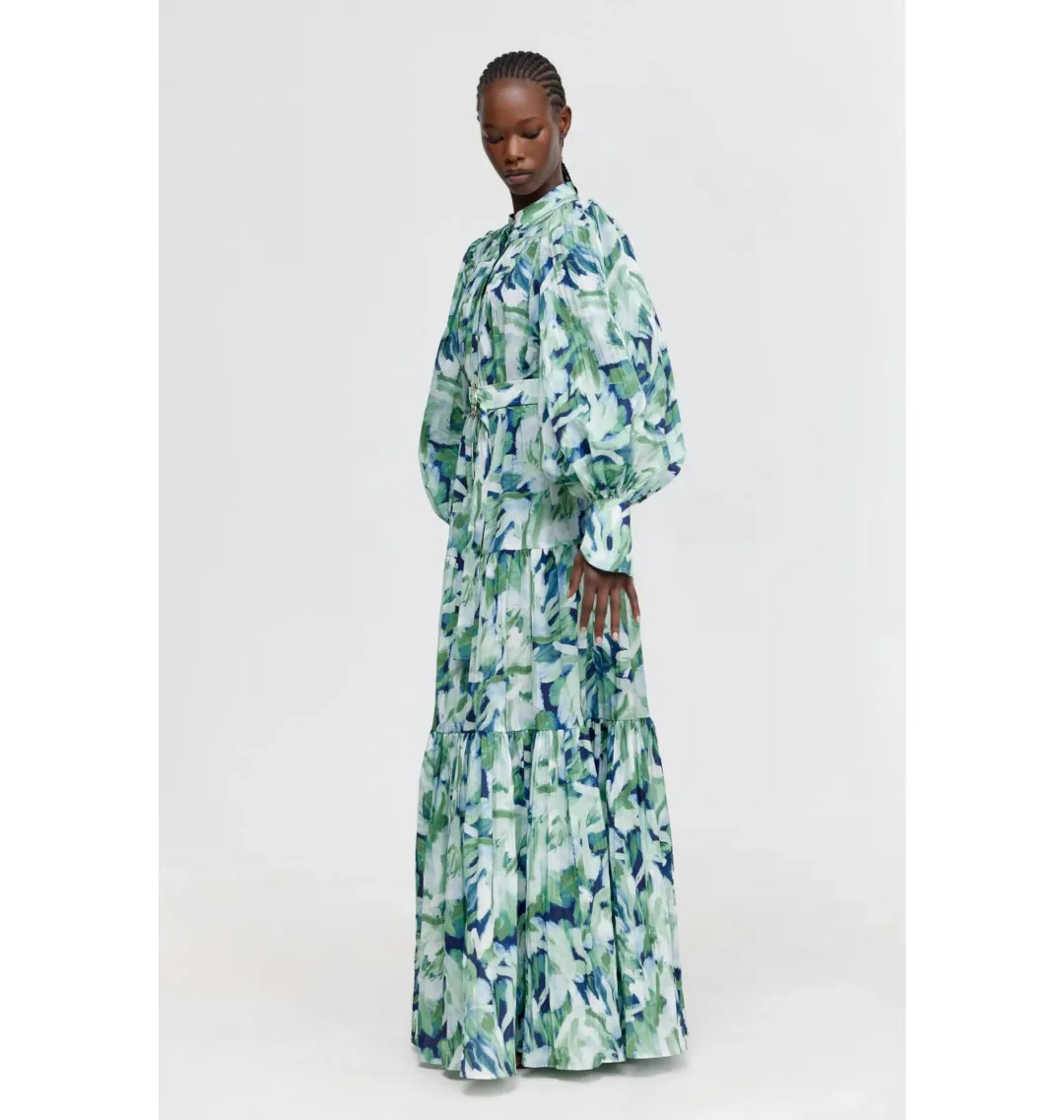 Acler Matthew Maxi Dress in Fresco Garden Size AU 16 for rent on The Volte - main image