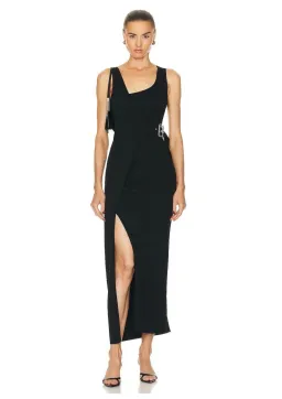 Sir The Label Modernist Belted Dress Black Size 8 for rent on The Volte - image 1