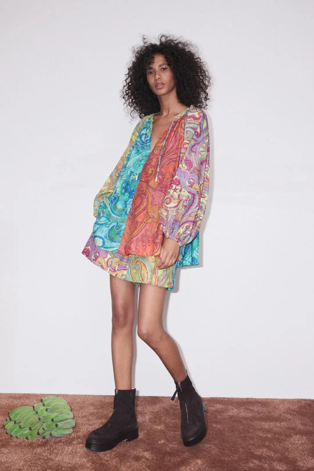 Alemais Ceto Splice Top and Short Set Multi Size 14 for rent on The Volte - main image