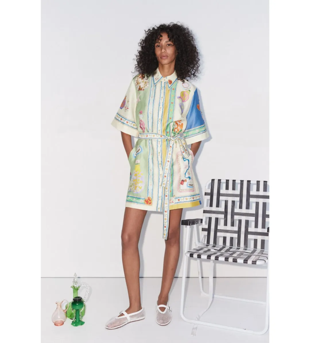 Alemais Elixir Mini Dress Print Size 14 for rent on The Volte - main image