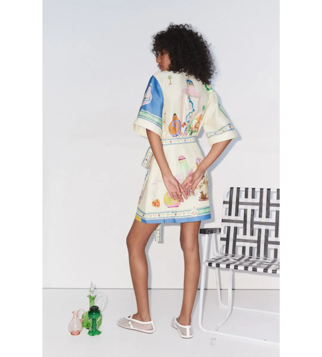 Alemais Elixir Mini Dress Print Size 14 for rent on The Volte - main image