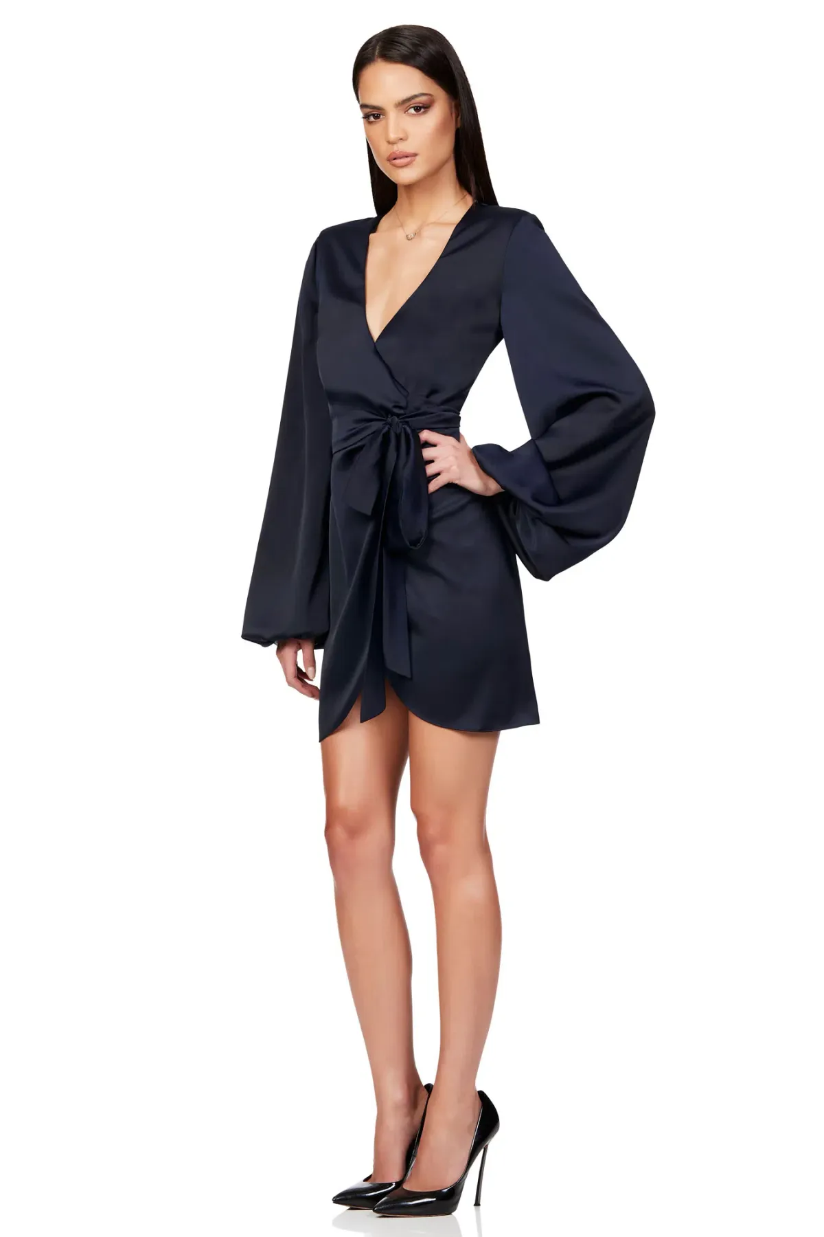 Nookie Stella Satin Mini Size Small Black for rent on The Volte - main image