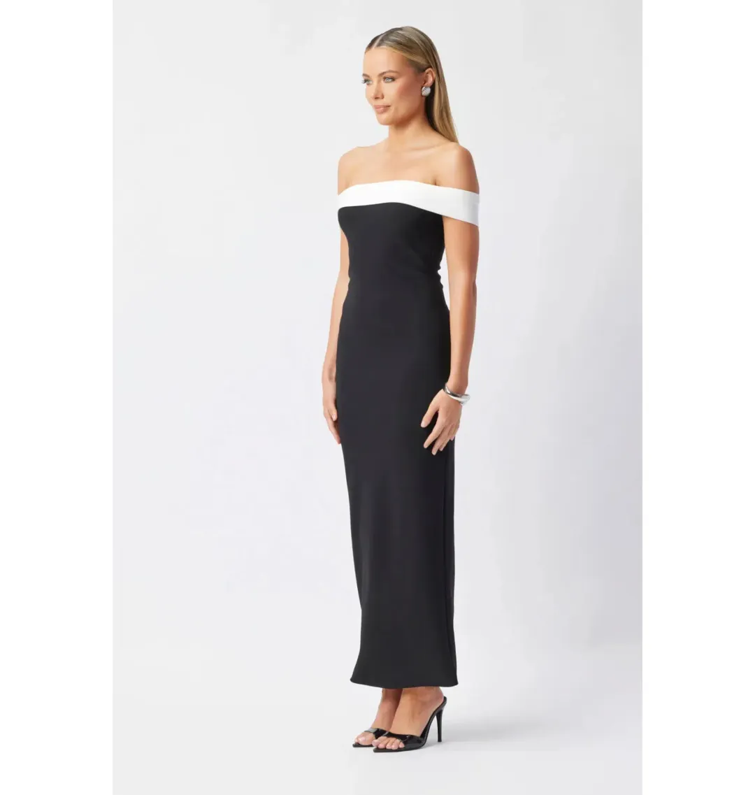 Bianca & Bridgett Leni Maxi Dress Black Size AU 14 for rent on The Volte - main image