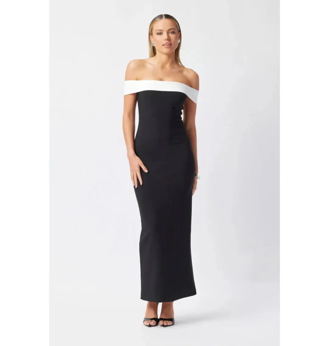 Bianca & Bridgett Leni Maxi Dress Black Size AU 14 for rent on The Volte - main image