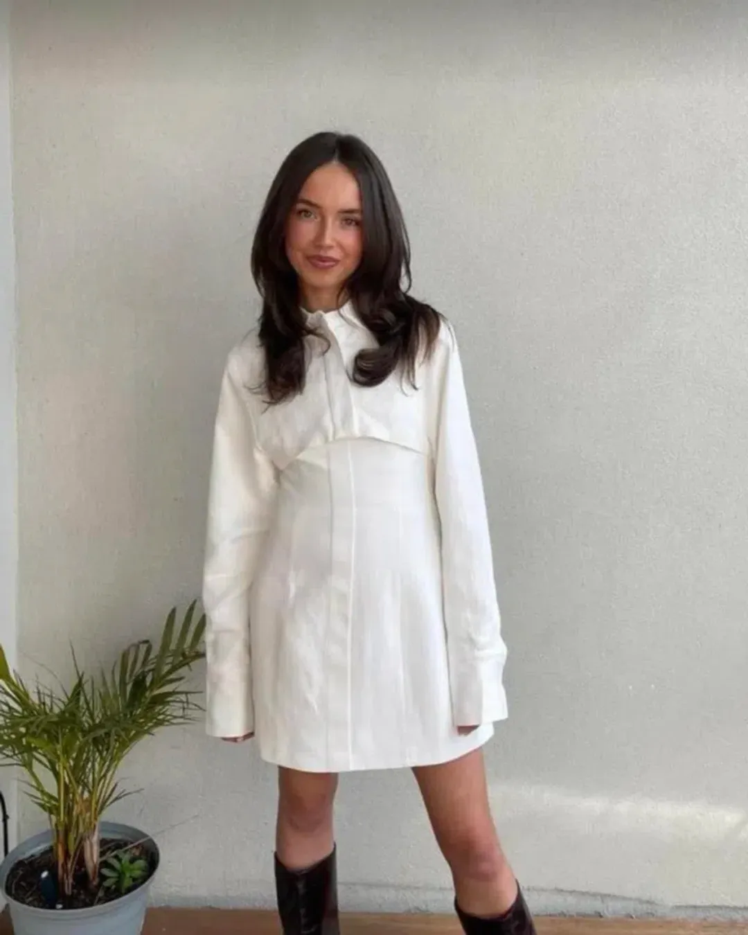 Sir The Label The Bowery Mini Dress Daydream White Size 6 for rent on The Volte - main image