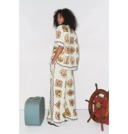 Alemais Relic Shirt and Pant Set Print Size AU 16 for rent on The Volte - image 3