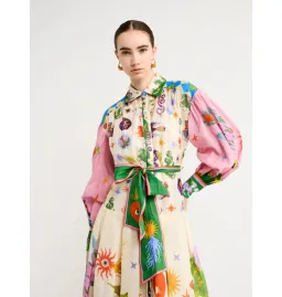 Alemais Seeker Shirtdress Multi Size AU 12 for rent on The Volte - image 2