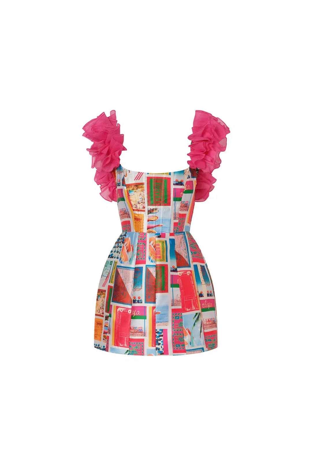 Eliya The Label Ravello Mini Dress Print Size 12 for rent on The Volte - main image