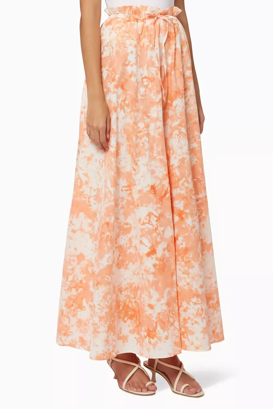 SWF Orange Force Shirt and Skirt Tie Dye Maxi Set Size S/Au 10  for rent on The Volte - main image