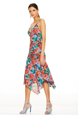 Talulah Luscious MIDI Dress — Red Print  for rent on The Volte - image 3
