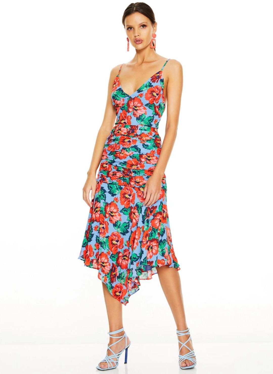 Talulah Luscious MIDI Dress — Red Print  for rent on The Volte - main image