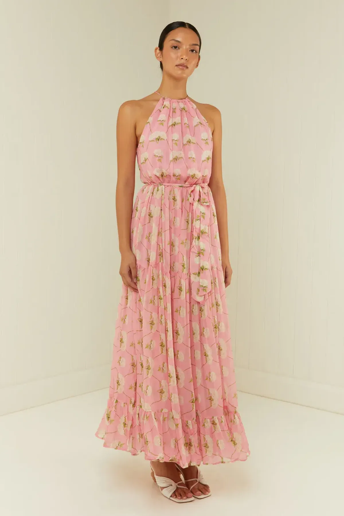 Palm Noosa Bluebell Dress in Pink Diamond Hydrangea Size 8 for rent on The Volte - main image