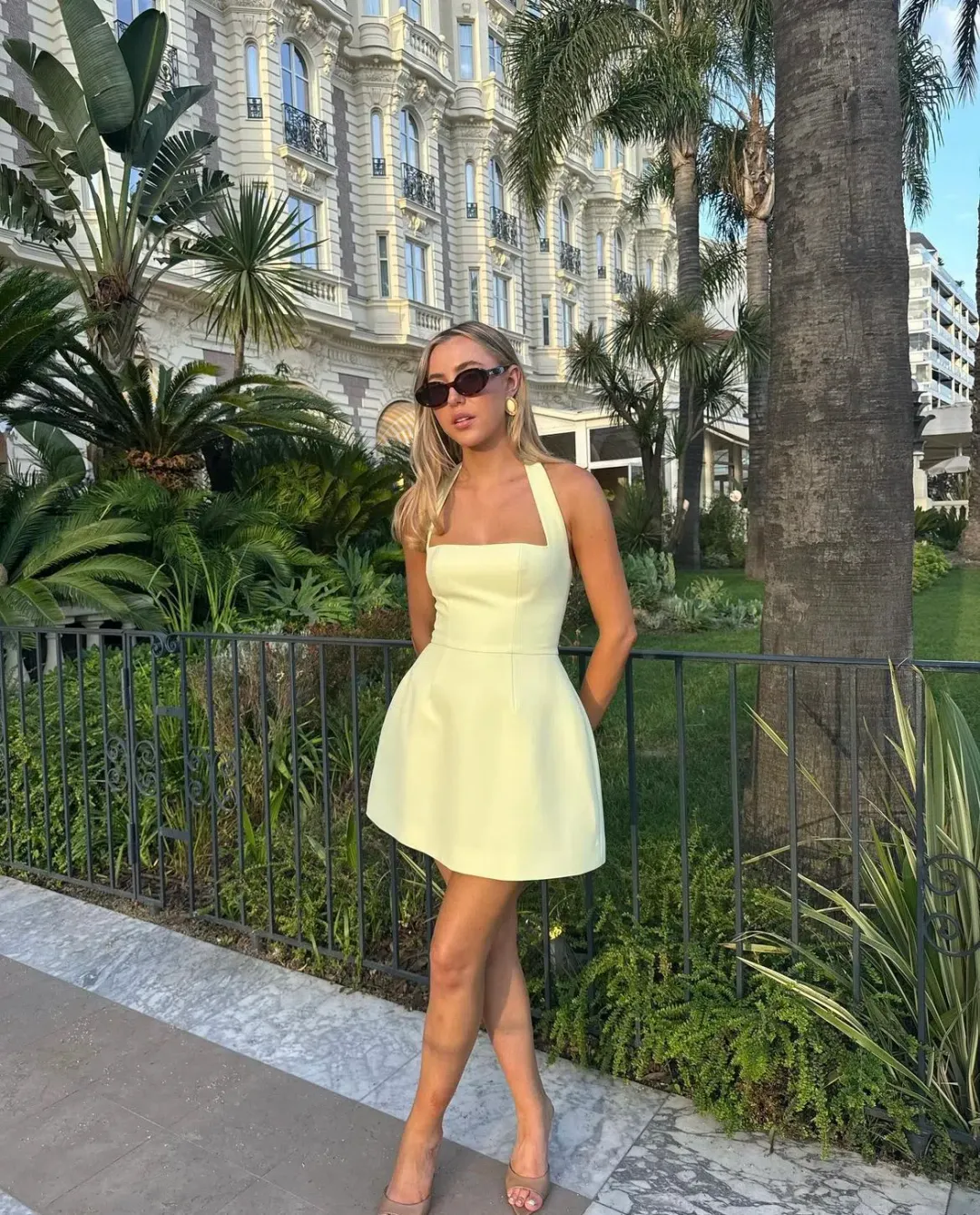 Odd Muse Ultimate Muse Structured Mini Dress Lime Cream Size S / AU 8 for rent on The Volte - main image