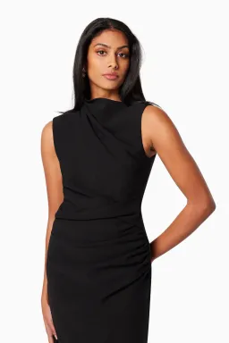Elliatt Genoa Midi Dress Black Size 8 for rent on The Volte - image 4