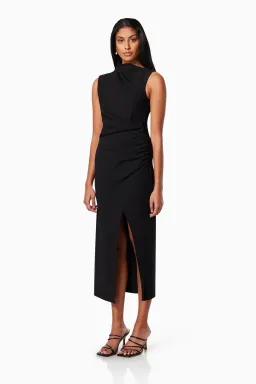 Elliatt Genoa Midi Dress Black Size 8 for rent on The Volte - image 2