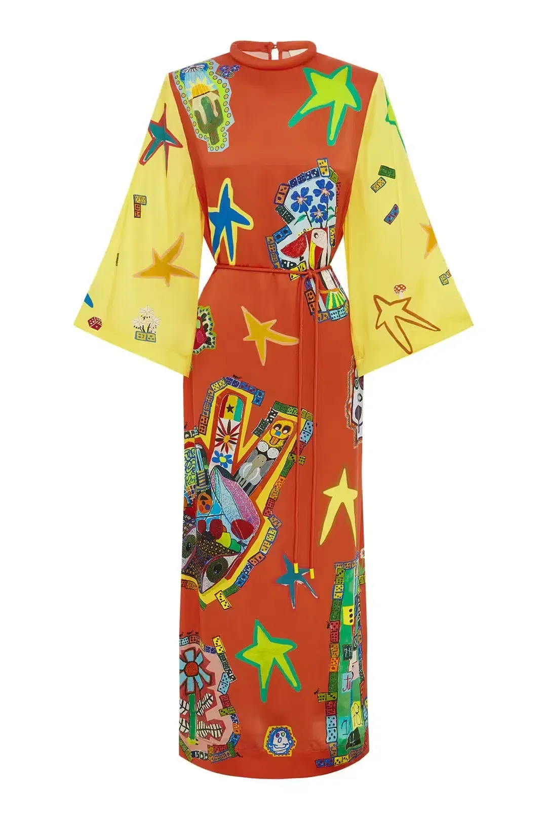 Alemais Players Midi Dress Multi Size 10 for rent on The Volte - main image