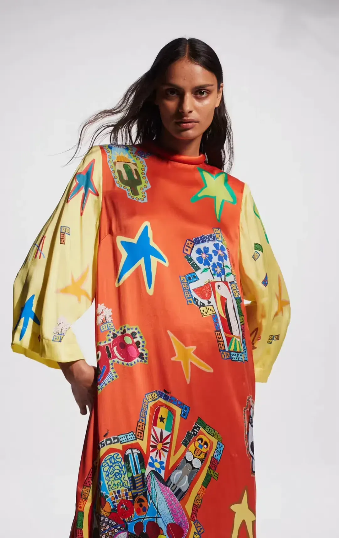 Alemais Players Midi Dress Multi Size 10 for rent on The Volte - main image