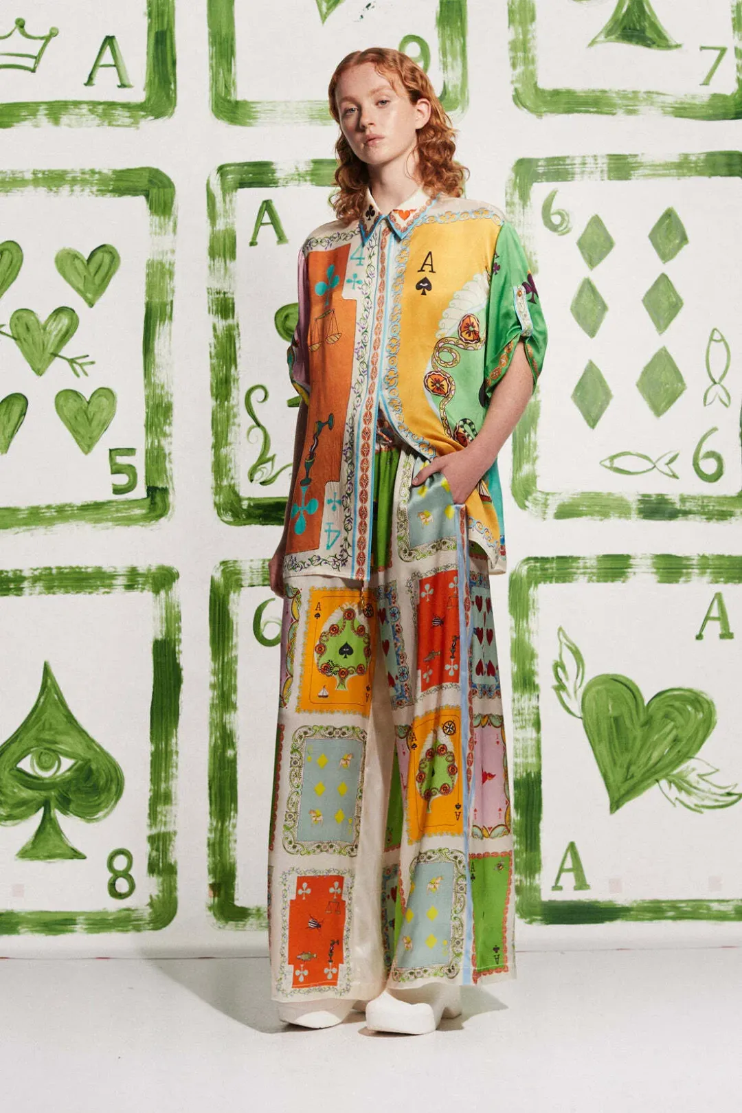 Alemais Rumy Pant and Shirt Set Multi Size 6 for rent on The Volte - main image