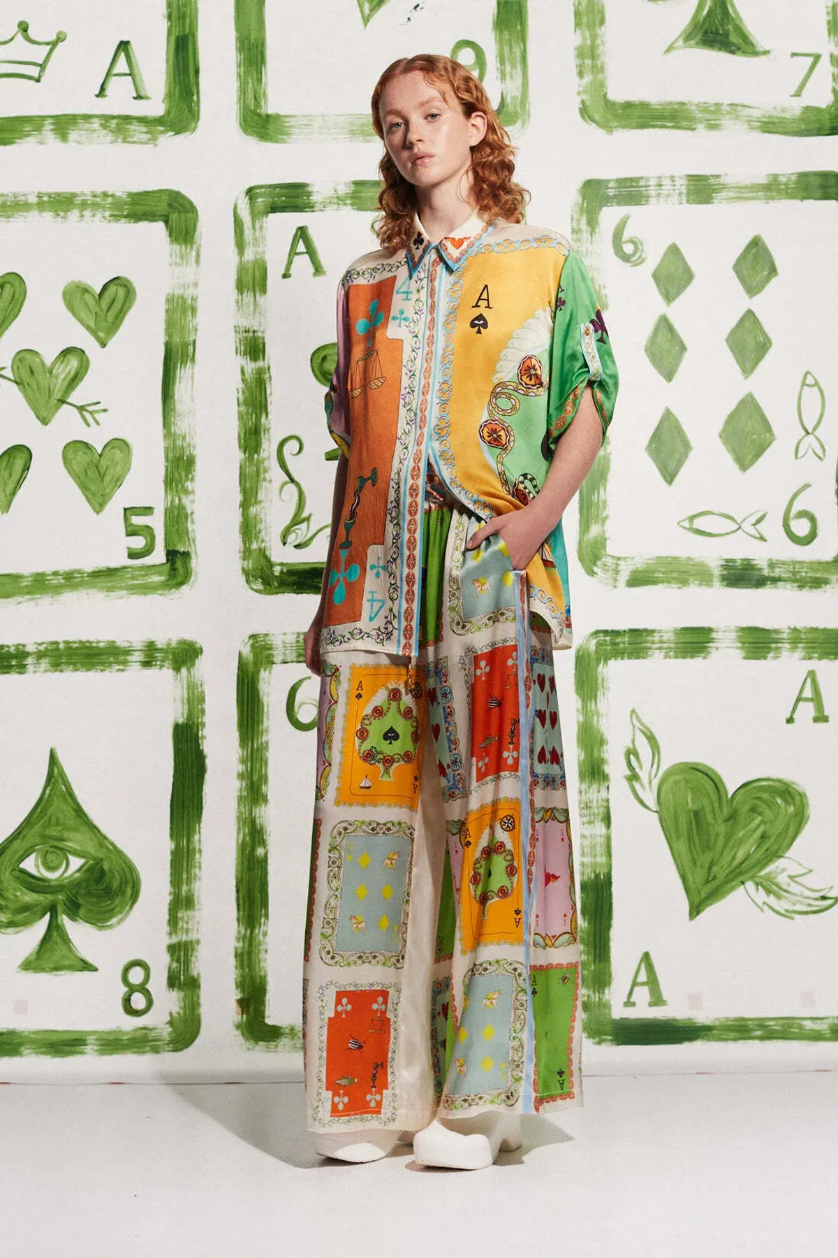 Alemais Rumy Pant and Shirt Set Multi Size 6 for rent on The Volte - main image