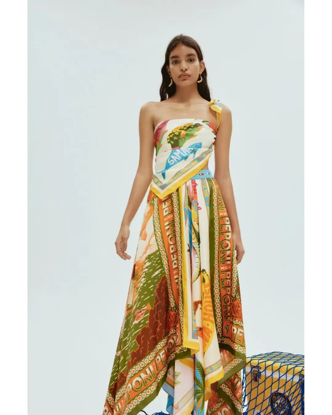 Alemais Paradiso Scarf Skirt Multi Size 8 for rent on The Volte - main image