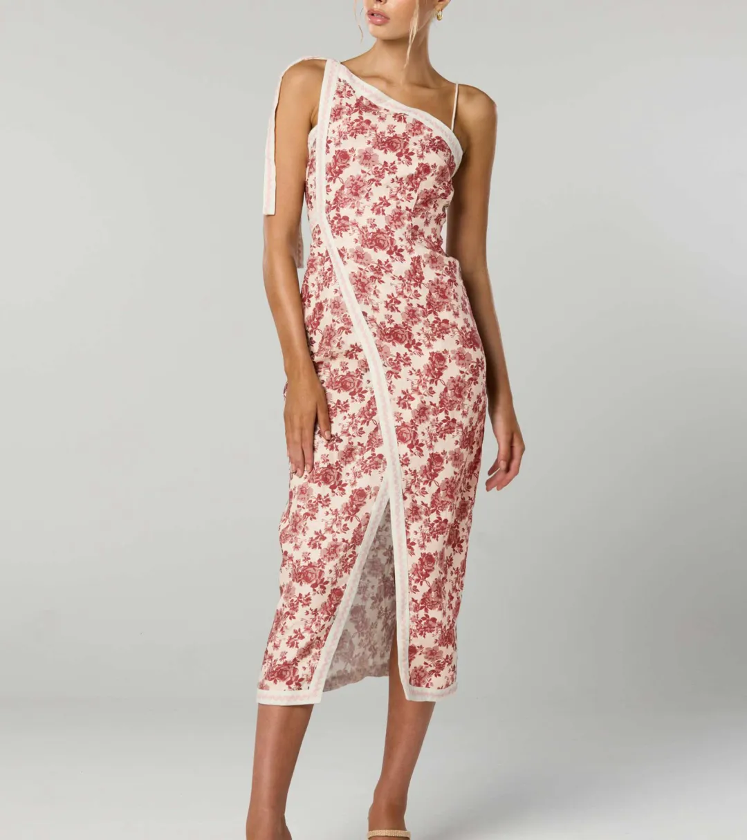 Winona Asymmetrical Dress Floral Size 8 for rent on The Volte - main image