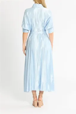 AJE Cosmos Hudson Midi Dress - SHINY SKY BLUE SIZE 14 for rent on The Volte - image 5