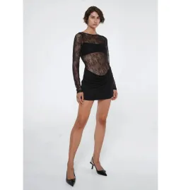 Benni Yana Lace Mini Dress Black Size AU 6 for rent on The Volte - image 2