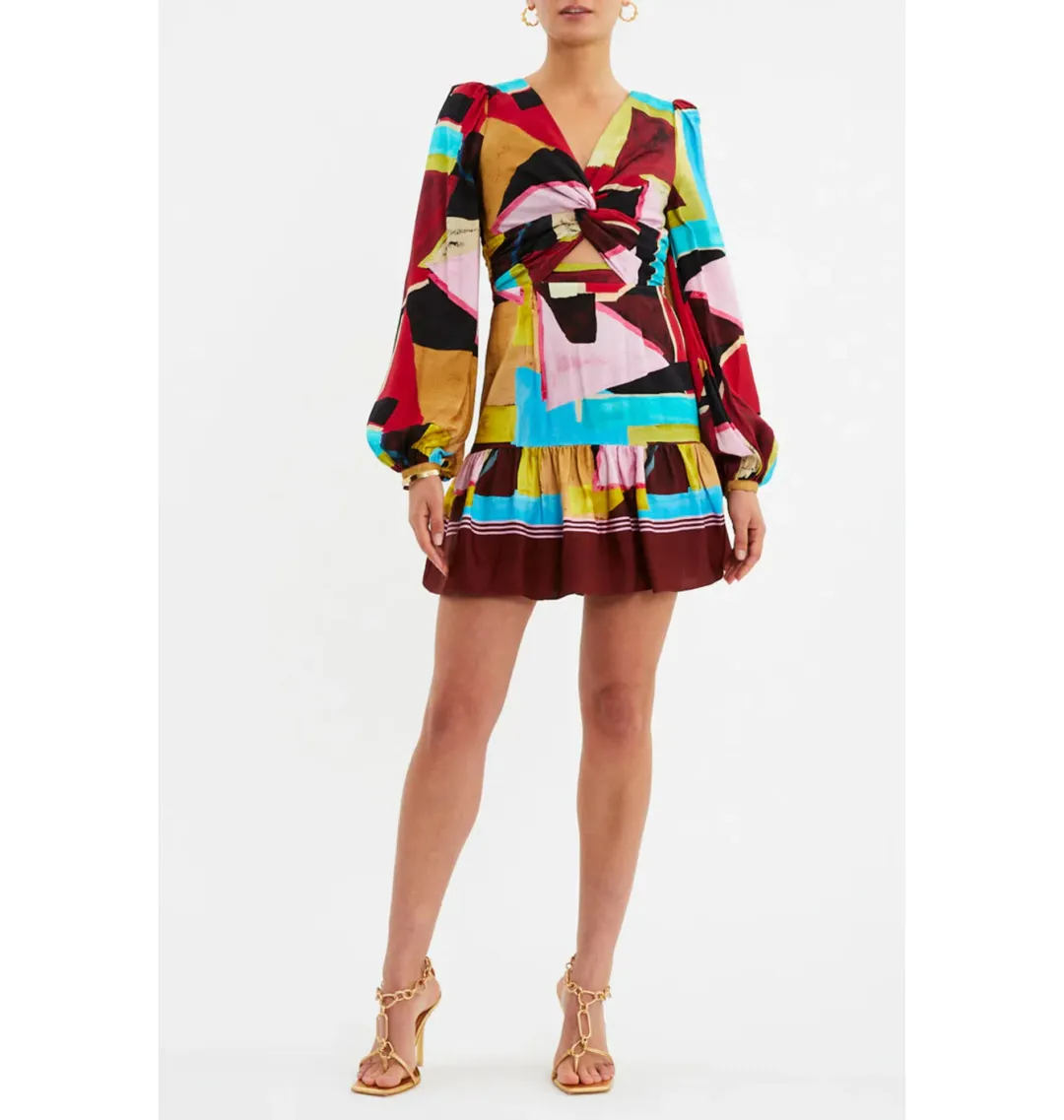 Rebecca Vallance Bastille Mini Dress Multi Size AU 12  for rent on The Volte - main image