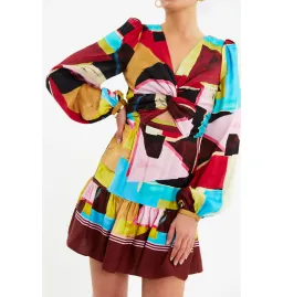 Rebecca Vallance Bastille Mini Dress Multi Size AU 12  for rent on The Volte - image 2