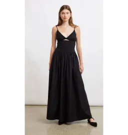 Esse Studios Tri Knit Cotton Dress Black Size AU 8 for rent on The Volte - image 1