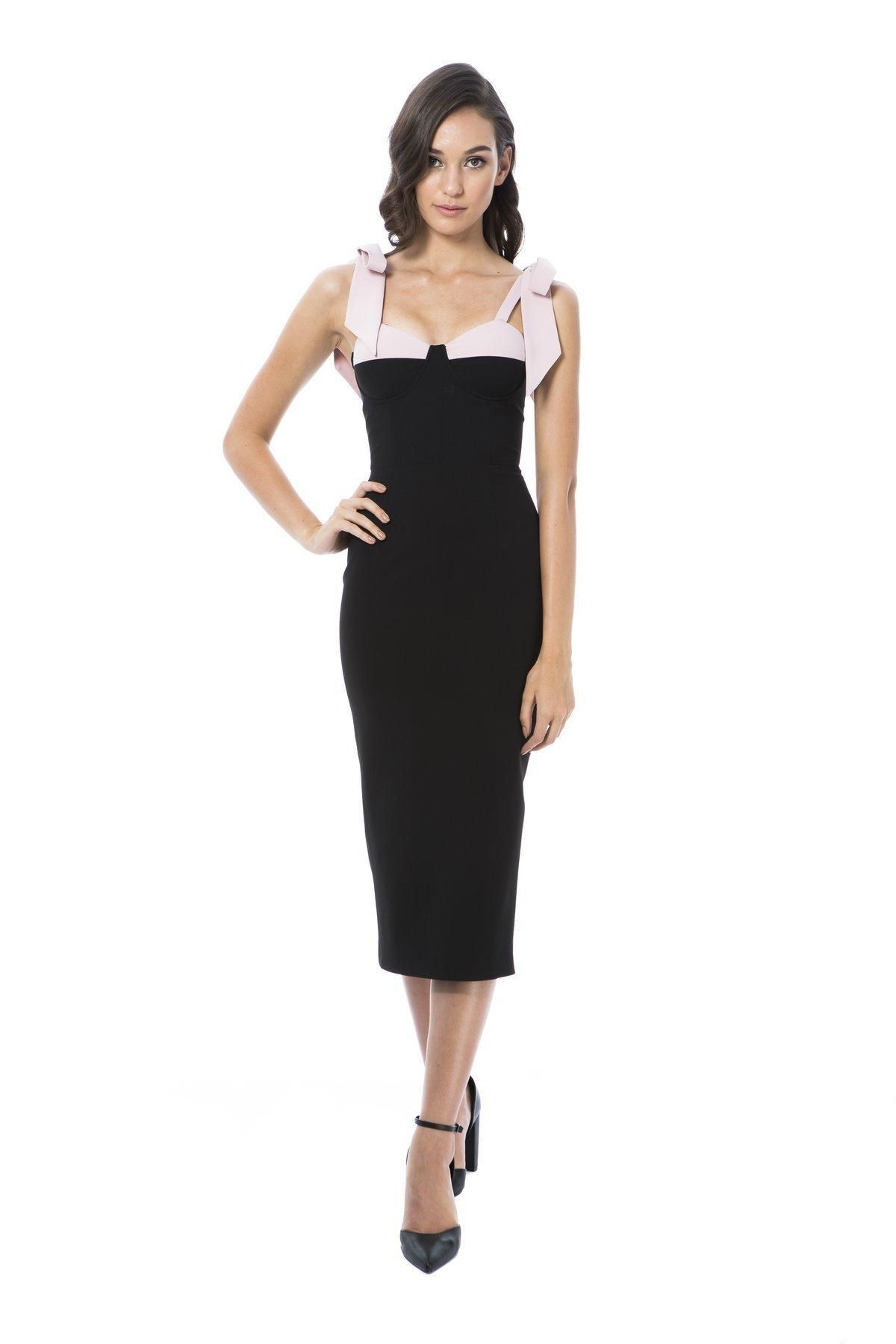 Georgy Collection Chantelle Dress Black Size 8 for rent on The Volte - main image