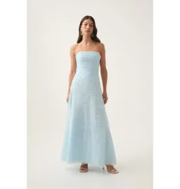 Aje Soundscape Maxi Dress Baby Blue Size AU 10 for rent on The Volte - image 1