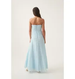 Aje Soundscape Maxi Dress Baby Blue Size AU 10 for rent on The Volte - image 3