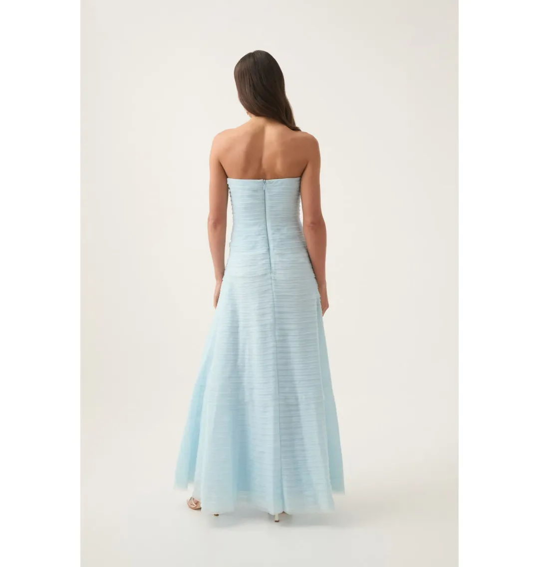 Aje Soundscape Maxi Dress Baby Blue Size AU 12 for rent on The Volte - main image