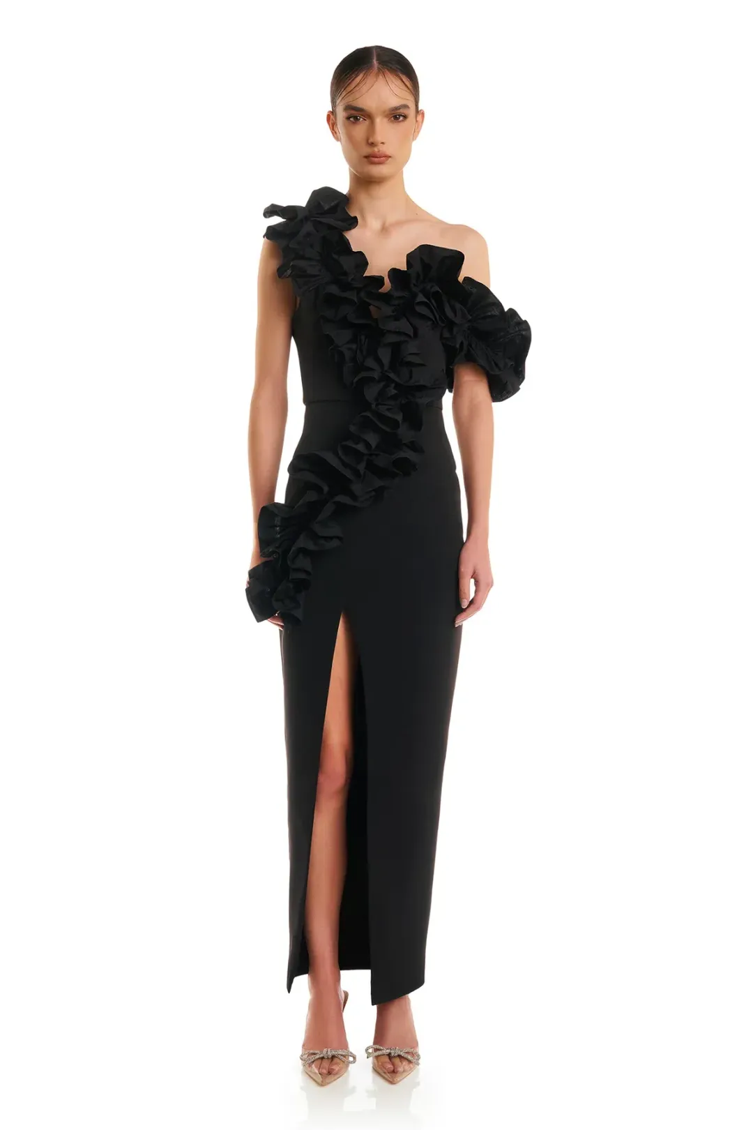 Eliya the Label Rosanna Dress Black Size 6 for rent on The Volte - main image